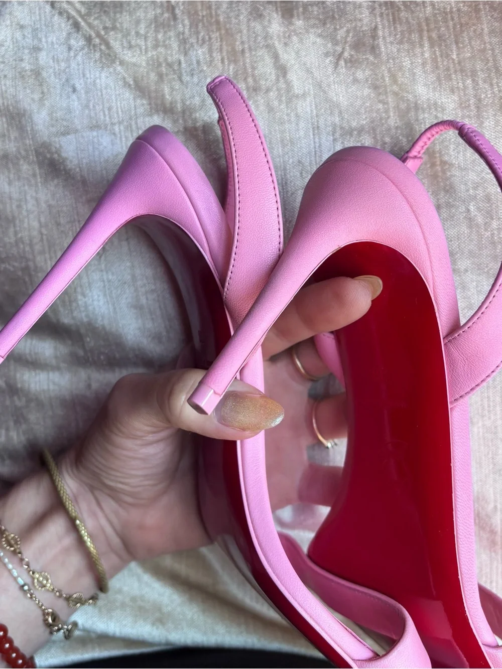 Christian Louboutin pink christian